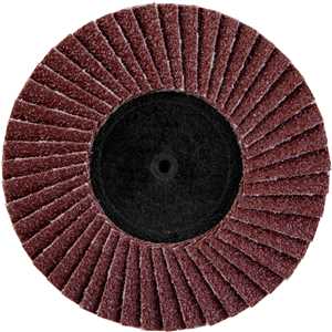 Flap-disc, disco de desbaste/acabamento, 3" - 75 mm, óxido de alumínio grão 80, para sistema de encaixe rápido, VONDER