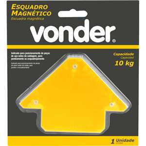 Esquadro magnético 10 kgf para soldador, VONDER