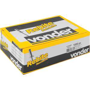 Rebite de repuxo 3,2 mm x 10,0 mm, caixa com 1.000 peças VONDER
