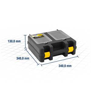 Caixa para ferramentas, plástica, 34,0 cm x 34,0 cm x 13,0 cm, VD 7001, VONDER