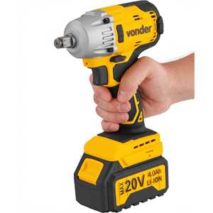 Chave de impacto, bateria 20 V, encaixe de 1/2", fonte bivolt automática, CIV 200B, VONDER