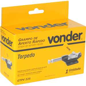 Grampo de aperto rápido tipo torpedo, GTPV 225 VONDER