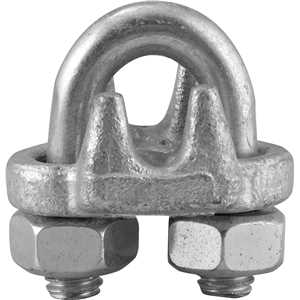 Clips para cabo de aço 5/16" - 7,94 mm, pesado, VONDER PLUS