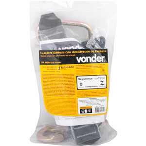 Talabarte simples TFV 343AB, com absorvedor de energia, VONDER