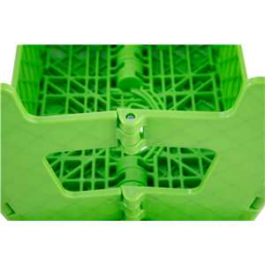 Banqueta plástica dobrável, verde, altura 220 mm, VONDER