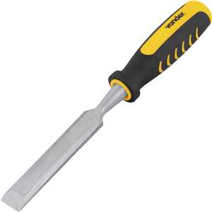 Formão chanfrado reto 3/4", com cabo em PVC, VONDER