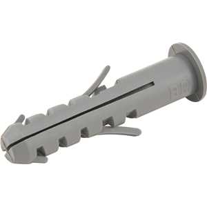 Bucha de plástico para fixação 8 mm, com anel, 500 peças, VA-08, VONDER
