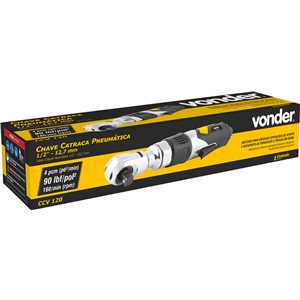 Chave catraca pneumática, com encaixe de 1/2" - 12,7 mm, CCV 120, VONDER