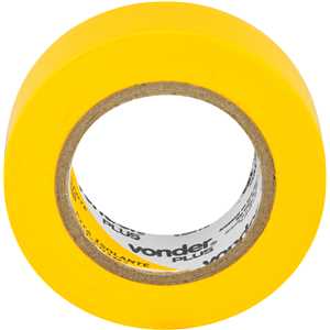 Fita isolante, 19 mm x 10 m, amarela, VONDER PLUS