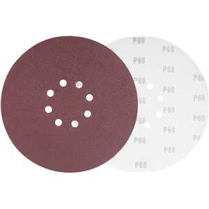 Disco de lixa com costado em pluma 225 mm, grão 60, para as lixadeiras LPV 400B, LPV 600, LPV 925, LPV 950B e LPV 1000, VONDER