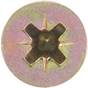 Parafuso madeira chipboard, cabeça chata, fenda cruzada/pozidrive, 6,0 mm x 65,0 mm, VONDER