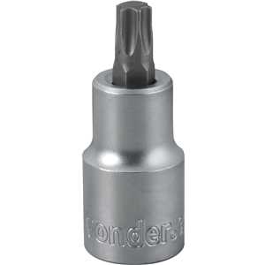 Soquete hexalobular macho T-45, encaixe 1/2", VONDER