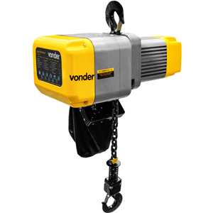 Talha elétrica, 3,0 toneladas (3,0 tf), elevação 5 m, 380 V~, VONDER