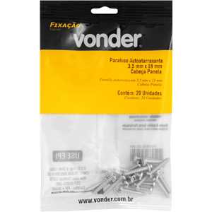 Parafuso autoatarraxante, cabeça panela, 3,5 mm x 19,0 mm, VONDER