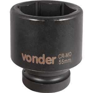 Soquete sextavado de impacto, encaixe de 1" x 55,0 mm, VONDER
