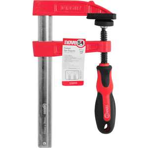 Grampo tipo sargento 150 mm x 80 mm, com ranhuras, NOVE54