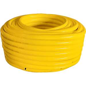 Mangueira PVC trançada 3/4" x 3 mm, amarela, antitorção, VONDER