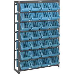 Estante metálica, com gaveteiros modelo prático azul, 28/7 VONDER