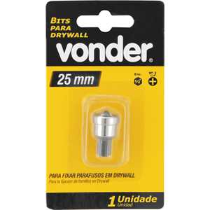 Bits para drywall, PH2, 25 mm, VONDER
