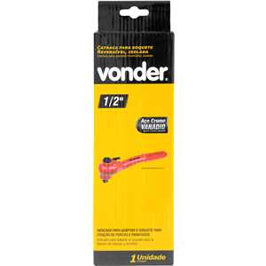 Catraca reversível para soquete, encaixe 1/2", isolada IEC60900, VONDER