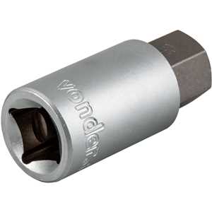 Soquete hexagonal 17 mm, encaixe de 1/2", VONDER