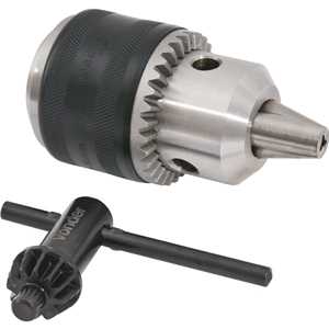 Mandril com chave, 3,0 mm - 16,0 mm, cone B16, profissional, VONDER