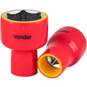 Soquete sextavado isolado, encaixe de 1/2", 30,0 mm, IEC60900, VONDER