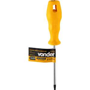 Chave hexalobular, T20, com cabo reto, VONDER
