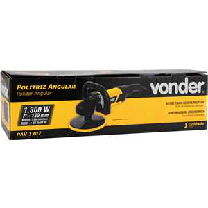 Politriz angular 7", 1.300 W, 220 V~, PAV 1307 VONDER