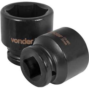 Soquete sextavado de impacto, encaixe de 3/4" x 38,0 mm, VONDER