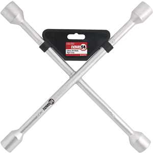 Chave de roda tipo cruz, 17,0 mm x 19,0 mm x 21,0 mm 23,0 mm, NOVE54