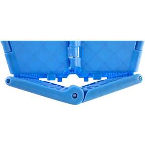 Banqueta plástica dobrável, azul, altura 220 mm, VONDER