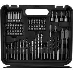 Parafusadeira/furadeira de impacto a bateria, 12 V, fonte de carregamento bivolt automática jogo com 74 acessórios, PFV 074 VONDER