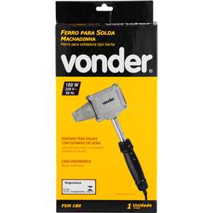 Ferro para solda 180 W, 220 V~, machadinha, FSM 180, VONDER