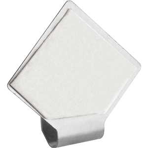 Gancho adesivo losango, em inox, com 2 peças, VONDER