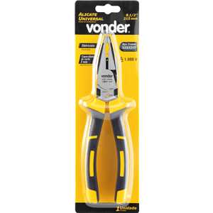 Alicate universal 8.1/2", para eletricista, com isolação até 1.000 V, VONDER