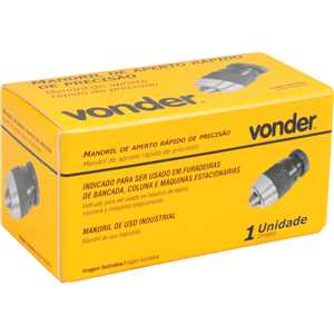 Mandril de aperto rápido, 1,0 mm - 10,0 mm, cone B12, VONDER