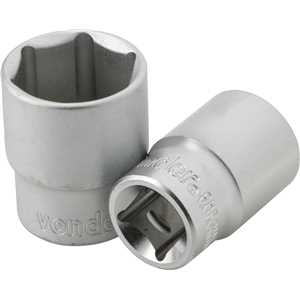 Jogo de soquetes sextavados com encaixe de 1/2", 10 mm a 24 mm, com catraca, 12 peças, VONDER