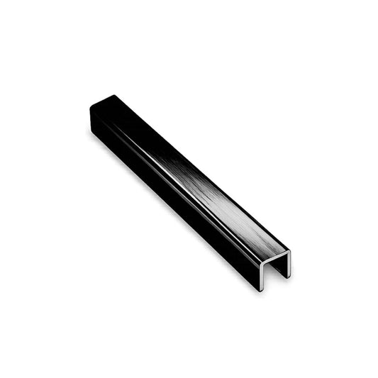 FILETE AL. Nº 1 PRETO POLIDO 9,5 x 9,5 x 300 cm