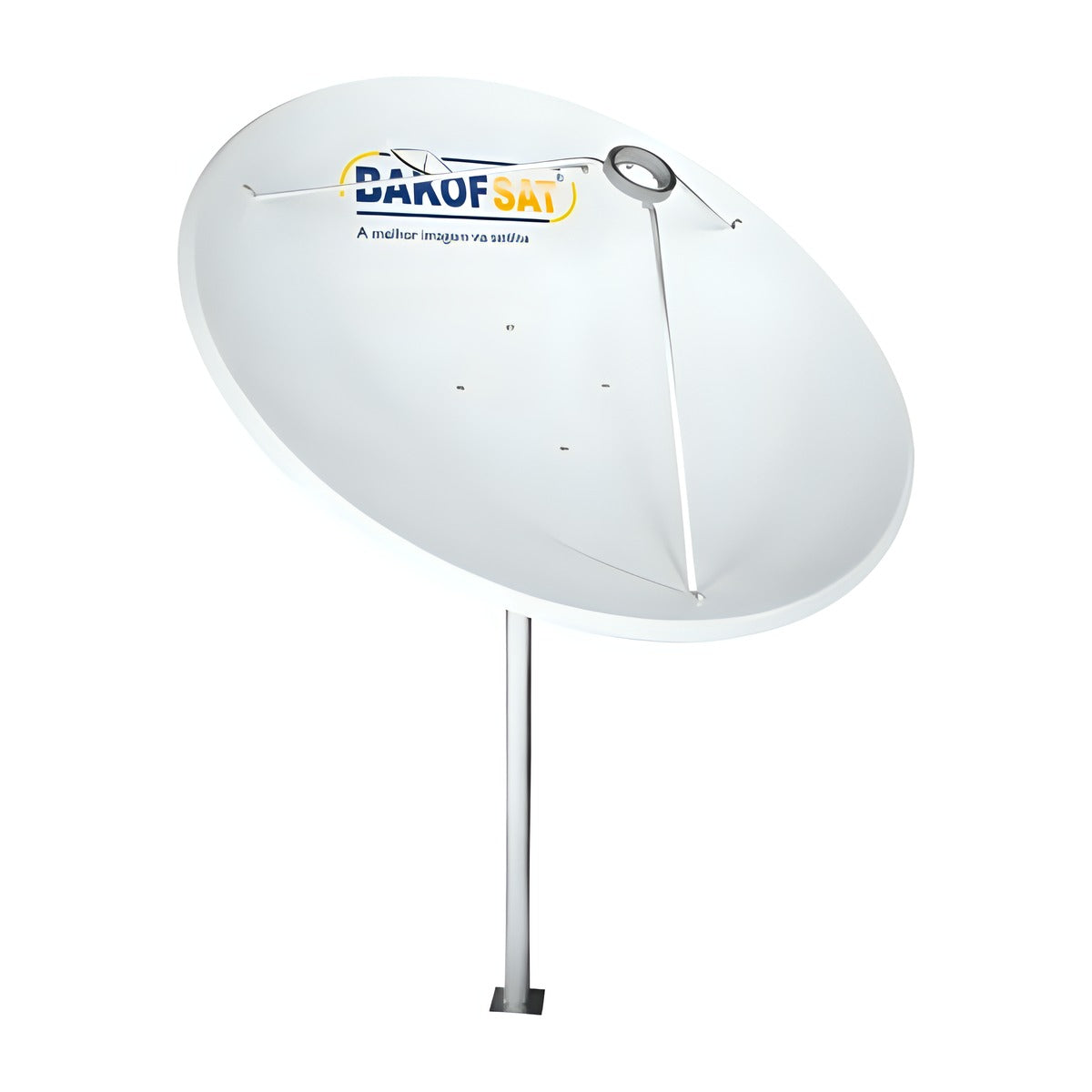 Antena Parabólica 1,30 m em Fibra com Suporte Bakof