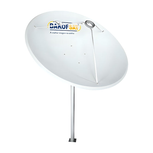 Antena Parabólica 1,30 m em Fibra com Suporte Bakof