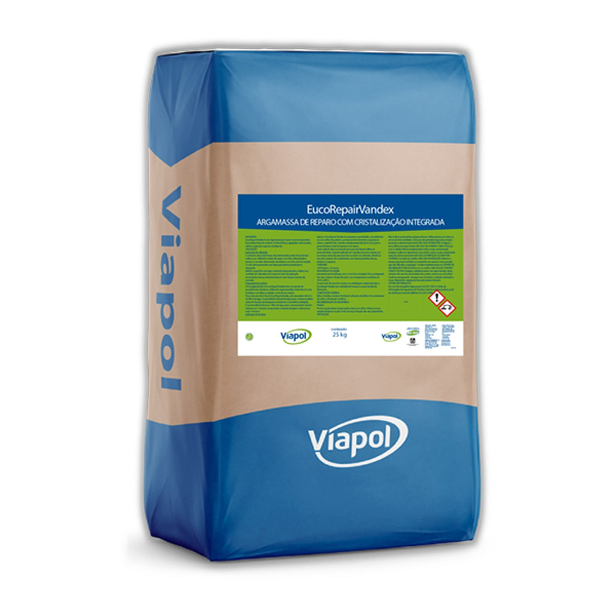 EucoRepair Vandex Viapol reparo de concreto com cristalizante para junta de concretagem e fissura úmida