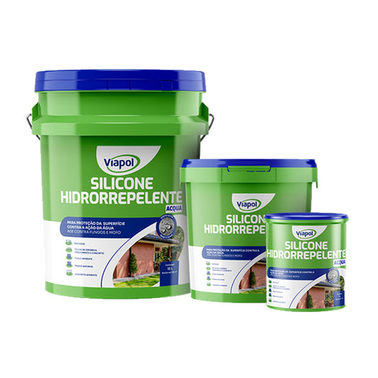 Silicone Hidrorrepelente Acqua Viapol repelente de água incolor para concreto, tijolo e pedra natural