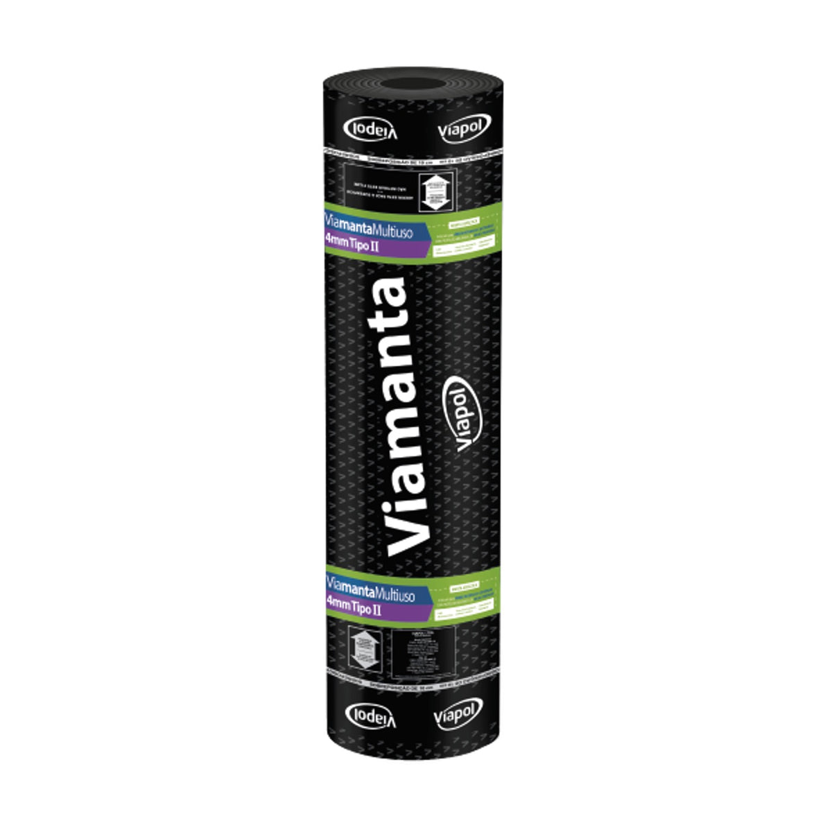Manta asfáltica com acabamento em alumínio Viamanta Multiuso 3 mm Viapol para cobertura e telhado