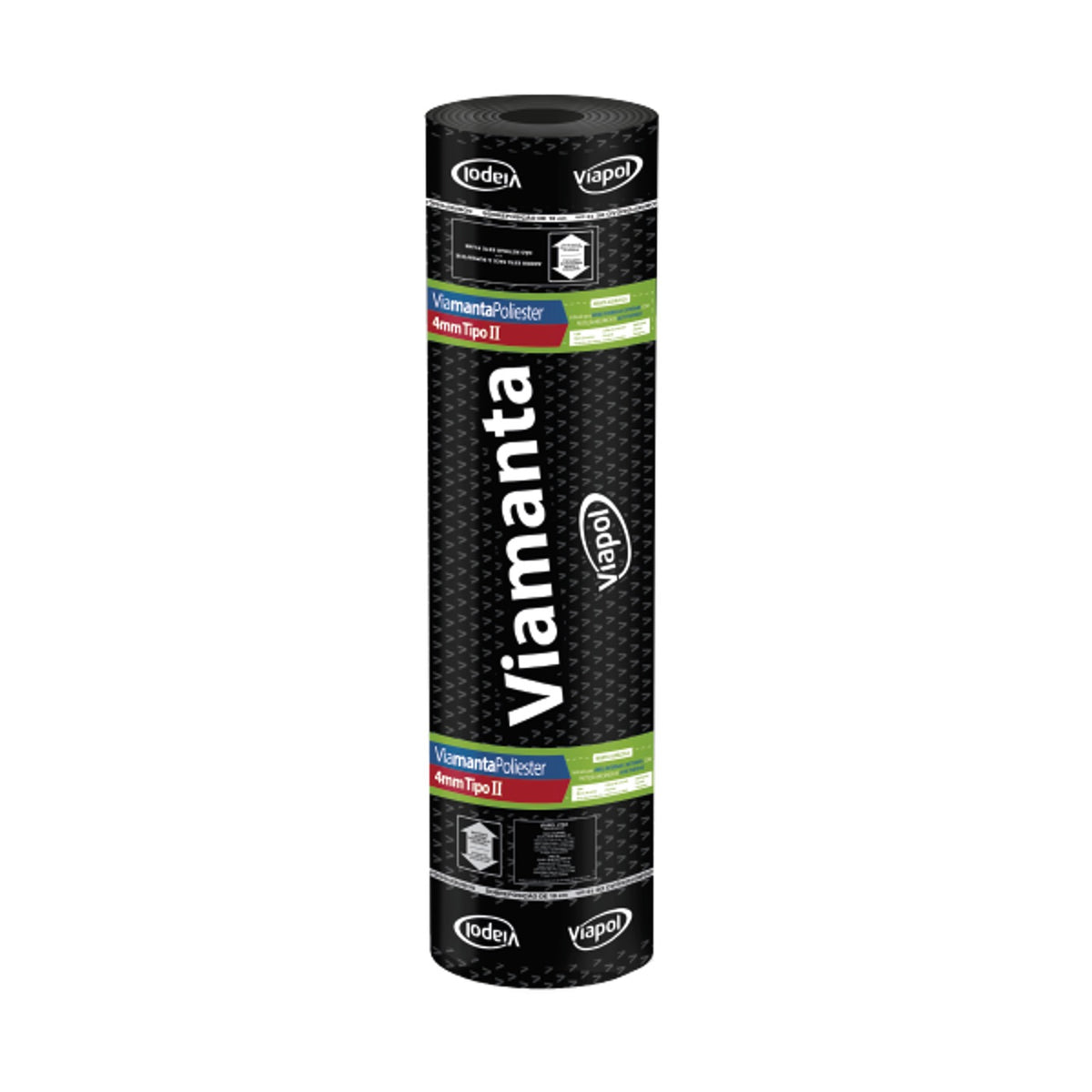 Manta impermeável de poliéster Viamanta Poliéster Viapol 3 ou 4 mm para área fria e calha de concreto