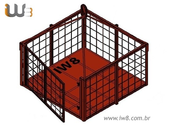 Rack Transporte 1.5m x 1.5m x 0.8m Cap. 1000kg