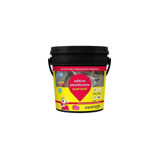 Aditivo plastificante Quartzolit para concreto e argamassa 18 L