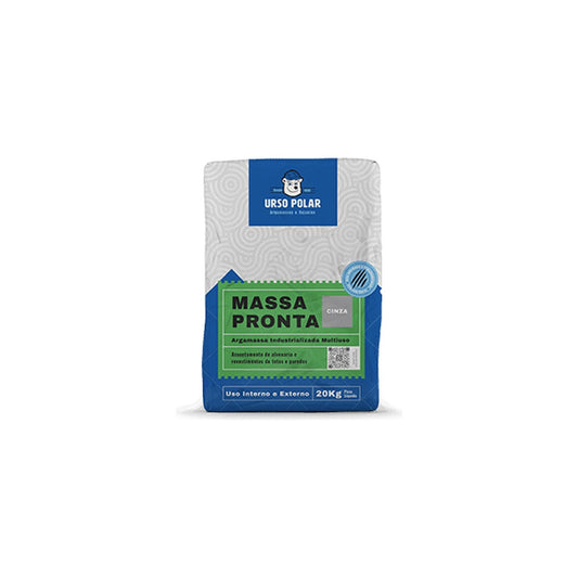 Argamassa de reboco pronto Urso Polar para parede interna e externa 20 kg