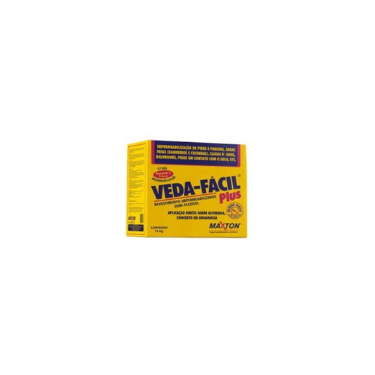 Argamassa polimérica semiflexível Veda Fácil Plus Maxton para áreas úmidas 18 kg