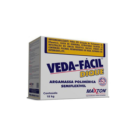 Argamassa polimérica semiflexível Veda-Fácil Dique para áreas úmidas 18 kg